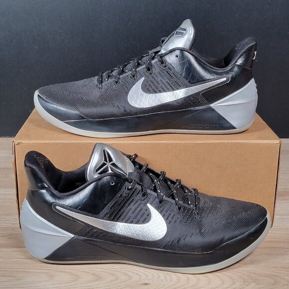 Nike Other - Nike iD Kobe AD Shoes Mens Size 12 Black Silver Basketball Athletic 921529-991